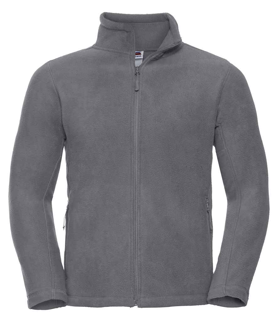 Russell Outdoor Fleece Jacket in Convoy Grey by Russell — Custom branded clothing by Print Press, featuring premium embroidery produced in our specialist print lab in the UK.