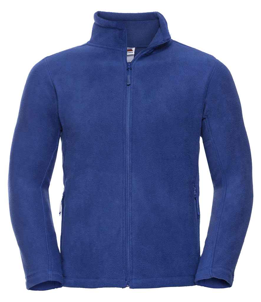 Russell Outdoor Fleece Jacket in Royal Blue by Russell — Custom branded clothing by Print Press, featuring premium embroidery produced in our specialist print lab in the UK.