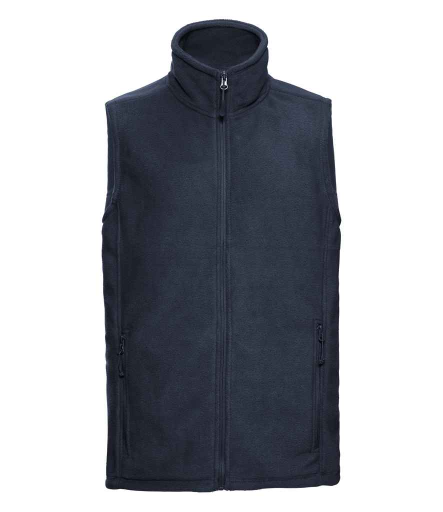 Russell Outdoor Fleece Gilet in French Navy by Russell — Custom branded clothing by Print Press, featuring premium embroidery produced in our specialist print lab in the UK.