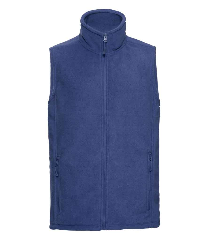 Russell Outdoor Fleece Gilet in Royal Blue by Russell — Custom branded clothing by Print Press, featuring premium embroidery produced in our specialist print lab in the UK.