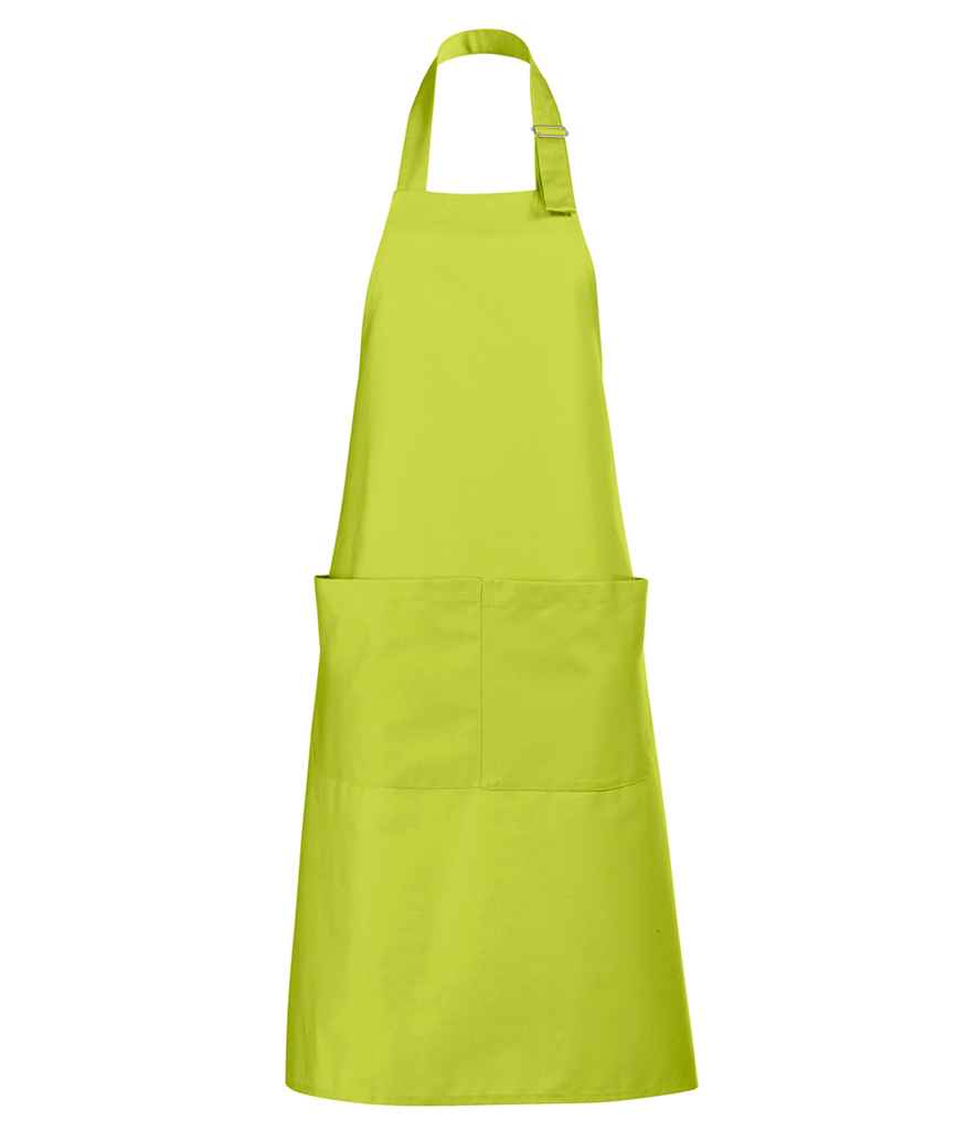 SOL'S Gala Long Bib Apron in ONE Apple Green by SOL'S — Custom branded clothing by Print Press, featuring premium embroidery produced in our specialist print lab in the UK.