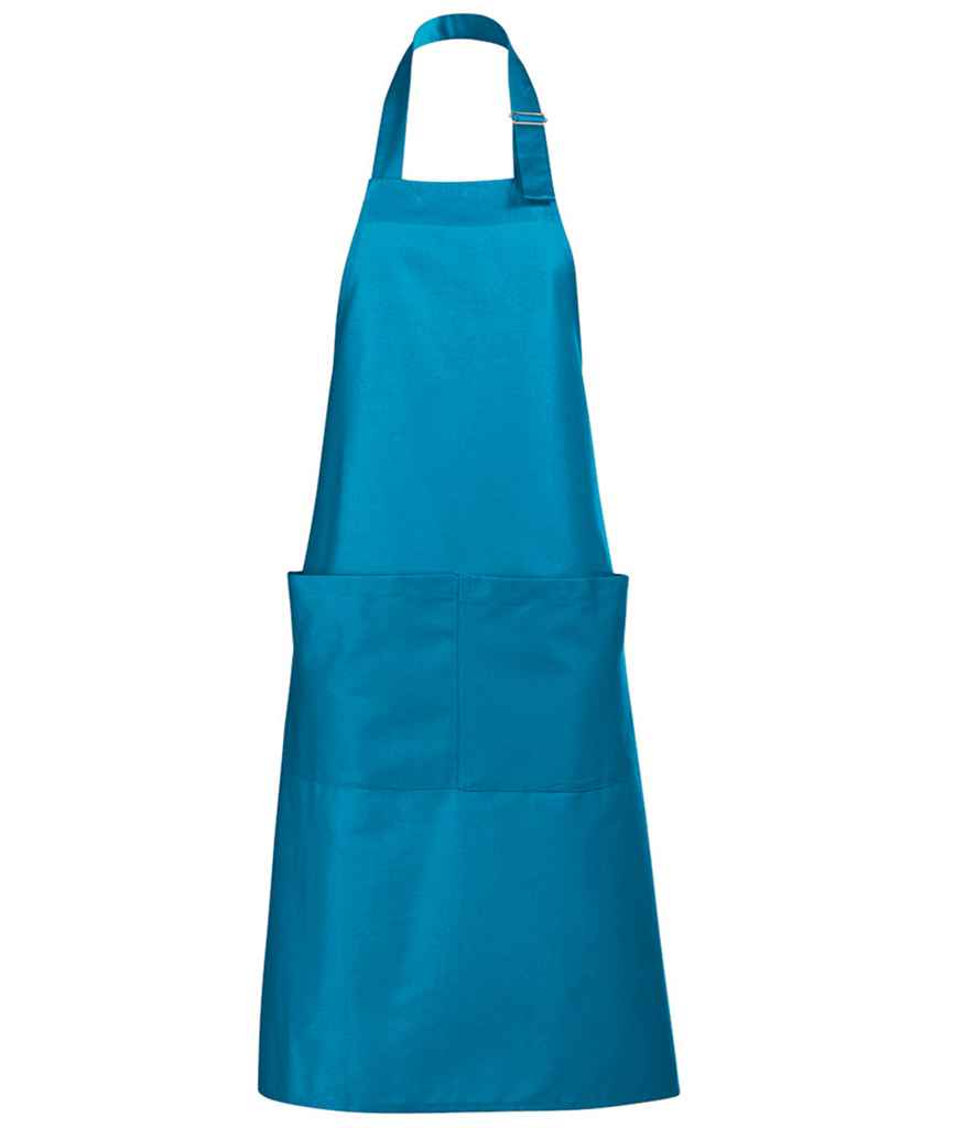 SOL'S Gala Long Bib Apron in ONE Aqua by SOL'S — Custom branded clothing by Print Press, featuring premium embroidery produced in our specialist print lab in the UK.