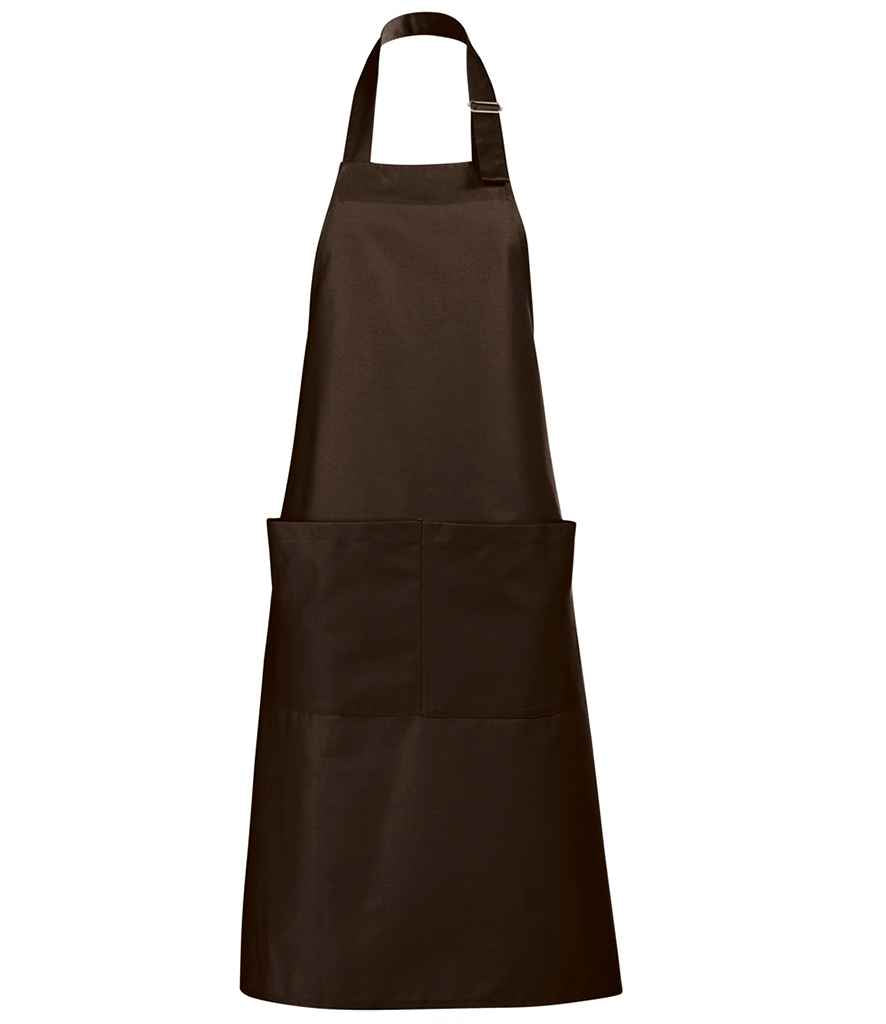 SOL'S Gala Long Bib Apron in ONE Chocolate by SOL'S — Custom branded clothing by Print Press, featuring premium embroidery produced in our specialist print lab in the UK.
