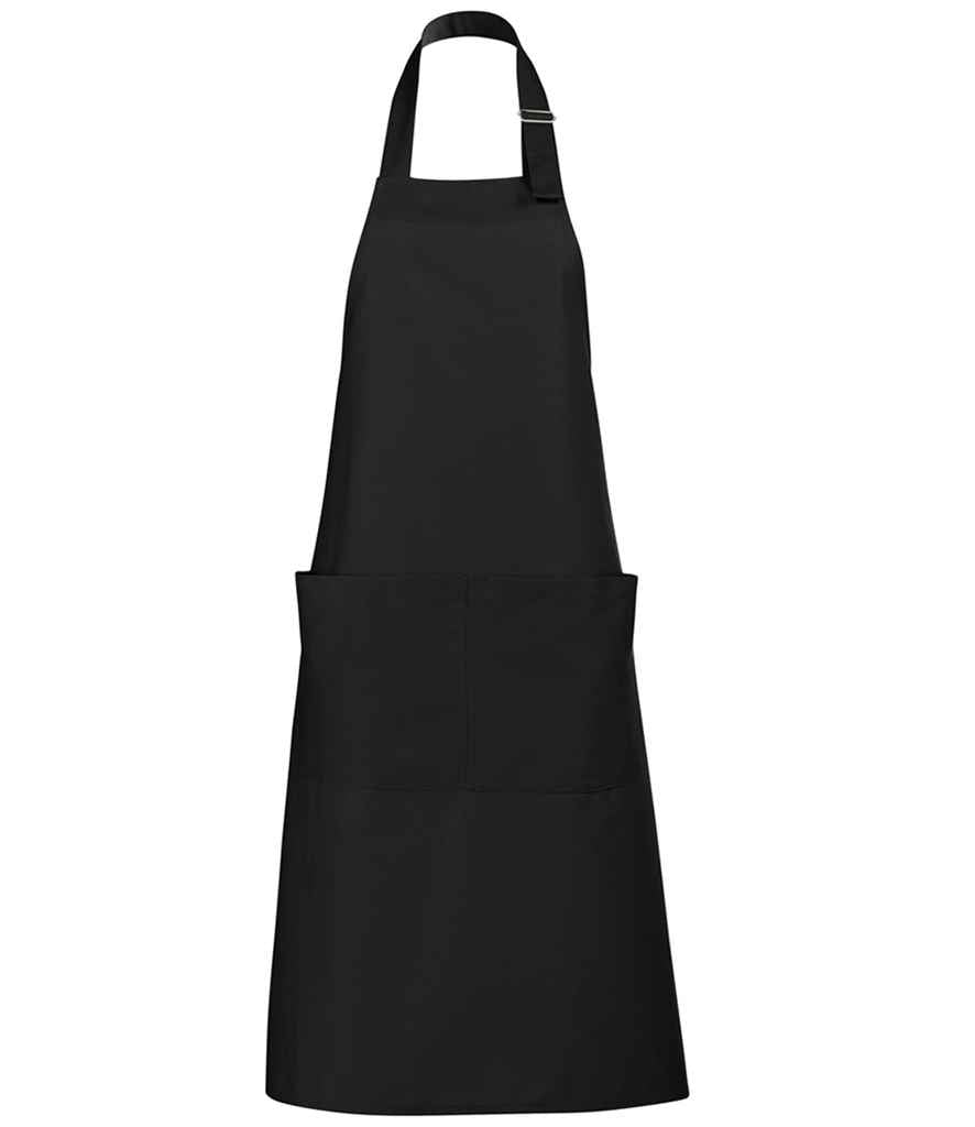 SOL'S Gala Long Bib Apron in ONE Deep Black by SOL'S — Custom branded clothing by Print Press, featuring premium embroidery produced in our specialist print lab in the UK.
