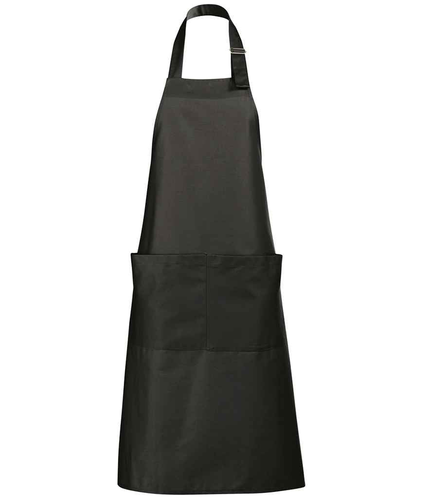 SOL'S Gala Long Bib Apron in ONE Dark Grey by SOL'S — Custom branded clothing by Print Press, featuring premium embroidery produced in our specialist print lab in the UK.