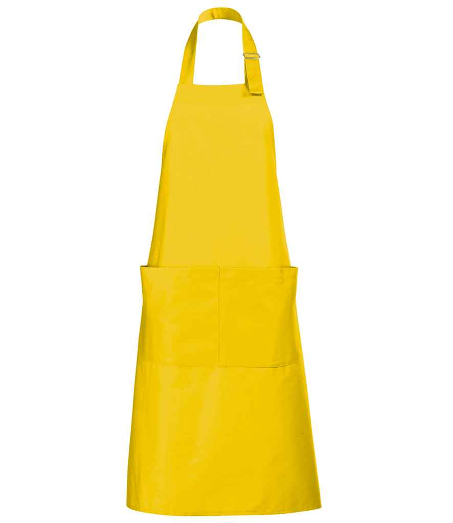 SOL'S Gala Long Bib Apron in ONE Gold by SOL'S — Custom branded clothing by Print Press, featuring premium embroidery produced in our specialist print lab in the UK.