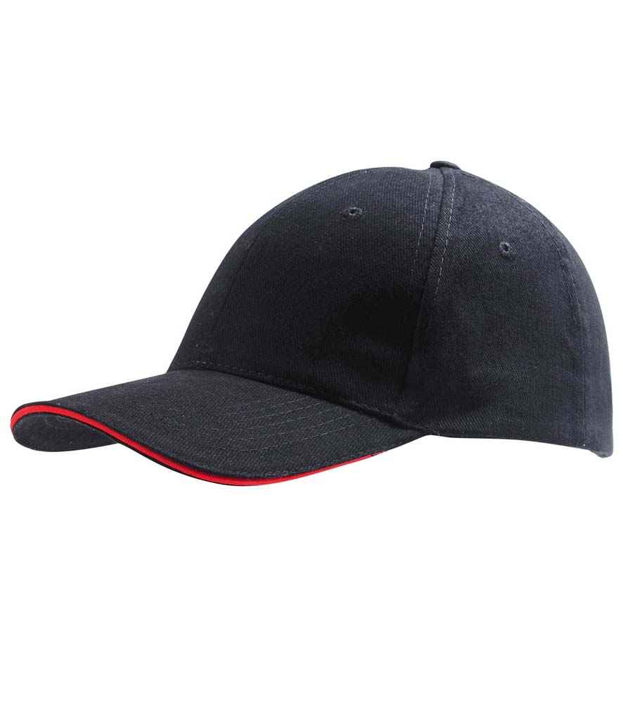SOL'S Buffalo Cap in ONE Black Red by SOL'S — Custom branded clothing by Print Press, featuring premium embroidery produced in our specialist print lab in the UK.