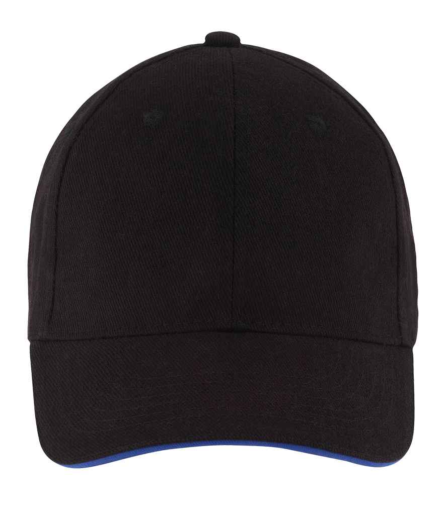 SOL'S Buffalo Cap in ONE Black Royal Blue by SOL'S — Custom branded clothing by Print Press, featuring premium embroidery produced in our specialist print lab in the UK.