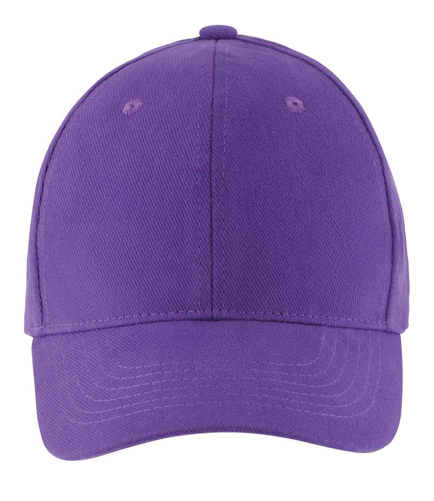SOL'S Buffalo Cap in ONE Dark Purple by SOL'S — Custom branded clothing by Print Press, featuring premium embroidery produced in our specialist print lab in the UK.