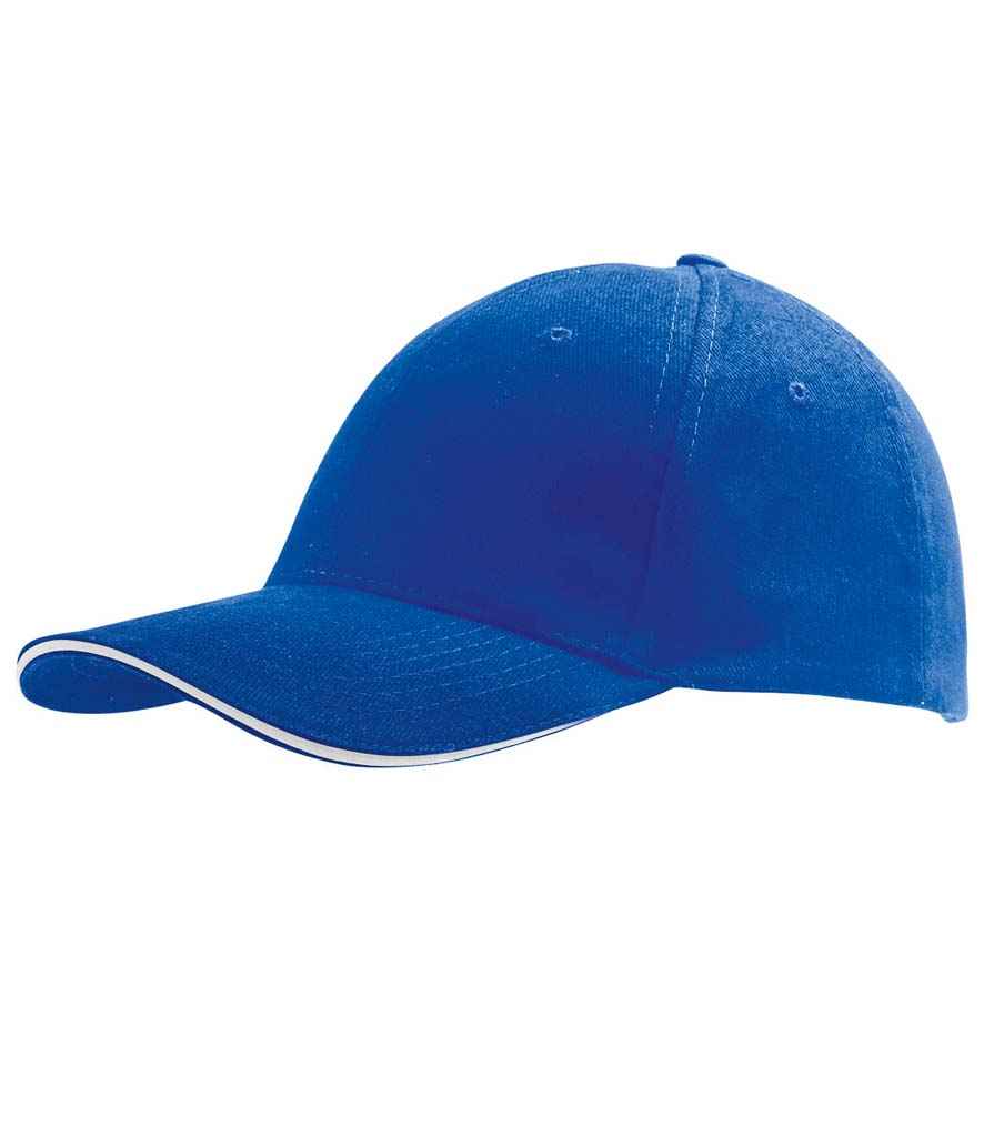 SOL'S Buffalo Cap in ONE Royal Blue White by SOL'S — Custom branded clothing by Print Press, featuring premium embroidery produced in our specialist print lab in the UK.