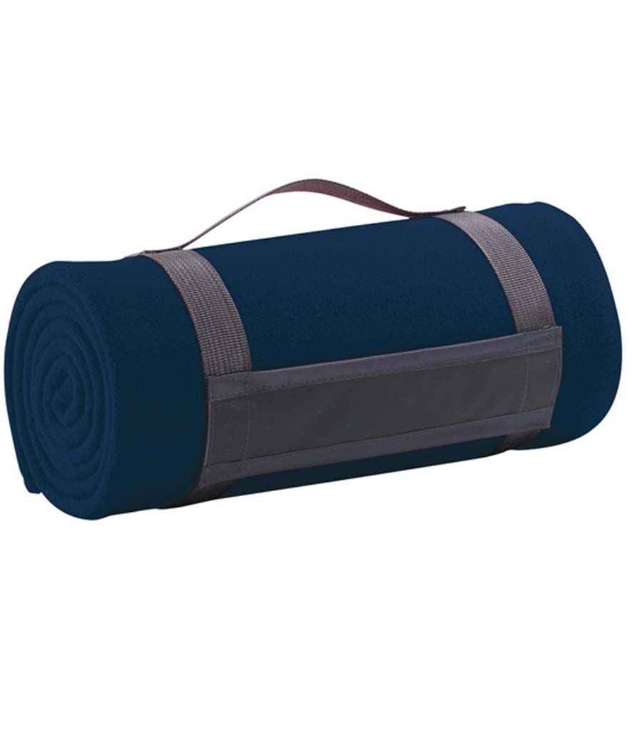 SOL'S Plaid Fleece Blanket in ONE French Navy by SOL'S — Custom branded clothing by Print Press, featuring premium embroidery produced in our specialist print lab in the UK.