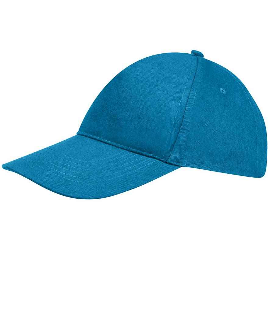 SOL'S Sunny Cap in ONE Aqua by SOL'S — Custom branded clothing by Print Press, featuring premium embroidery produced in our specialist print lab in the UK.