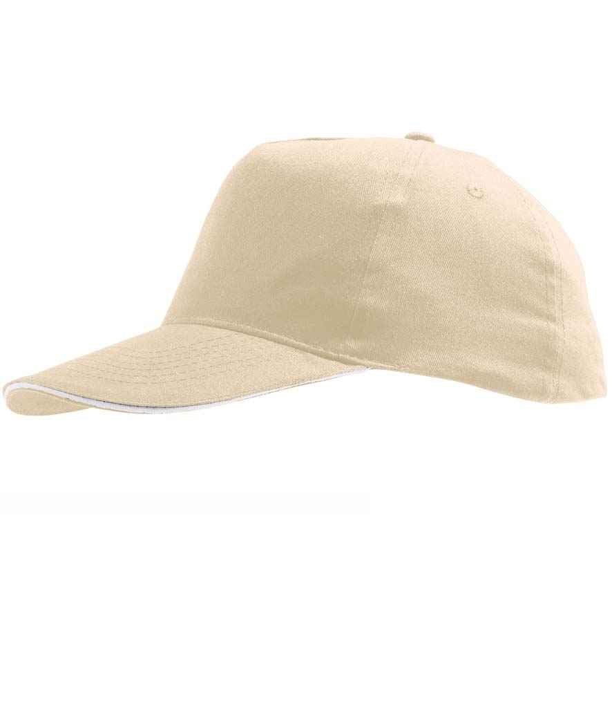 SOL'S Sunny Cap in ONE Beige White by SOL'S — Custom branded clothing by Print Press, featuring premium embroidery produced in our specialist print lab in the UK.