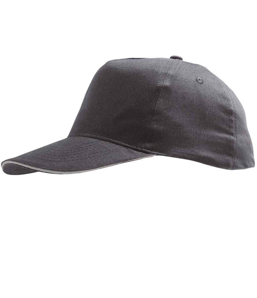 SOL'S Sunny Cap in ONE Dark Grey Light Grey by SOL'S — Custom branded clothing by Print Press, featuring premium embroidery produced in our specialist print lab in the UK.