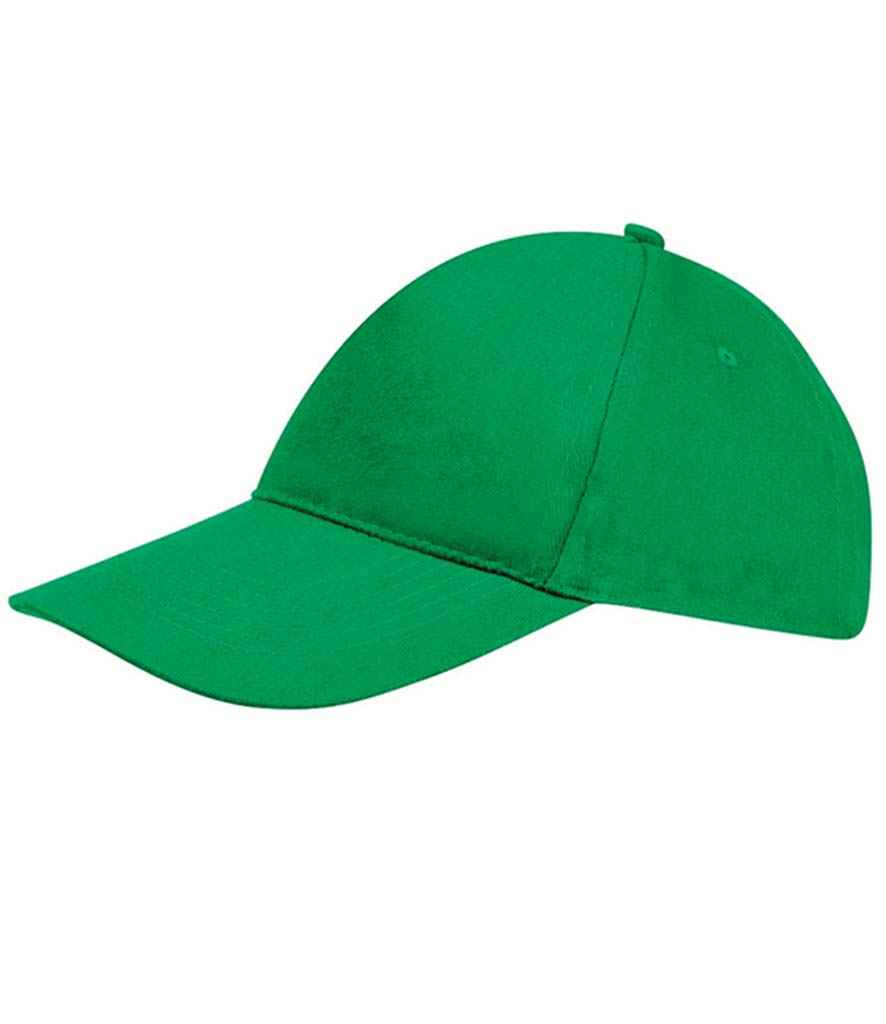 SOL'S Sunny Cap in ONE Kelly Green by SOL'S — Custom branded clothing by Print Press, featuring premium embroidery produced in our specialist print lab in the UK.
