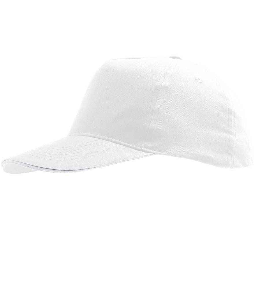 SOL'S Sunny Cap in ONE White by SOL'S — Custom branded clothing by Print Press, featuring premium embroidery produced in our specialist print lab in the UK.