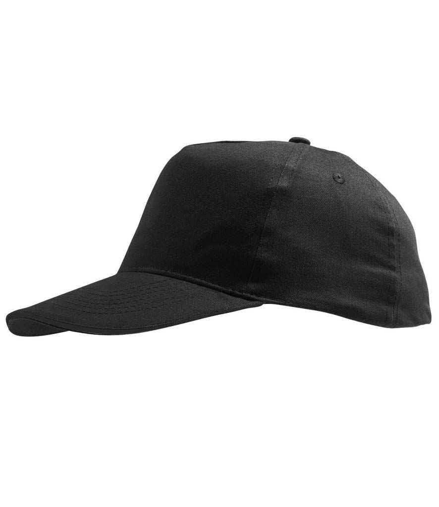 SOL'S Kids Sunny Cap in ONE Black by SOL'S — Custom branded clothing by Print Press, featuring premium embroidery produced in our specialist print lab in the UK.