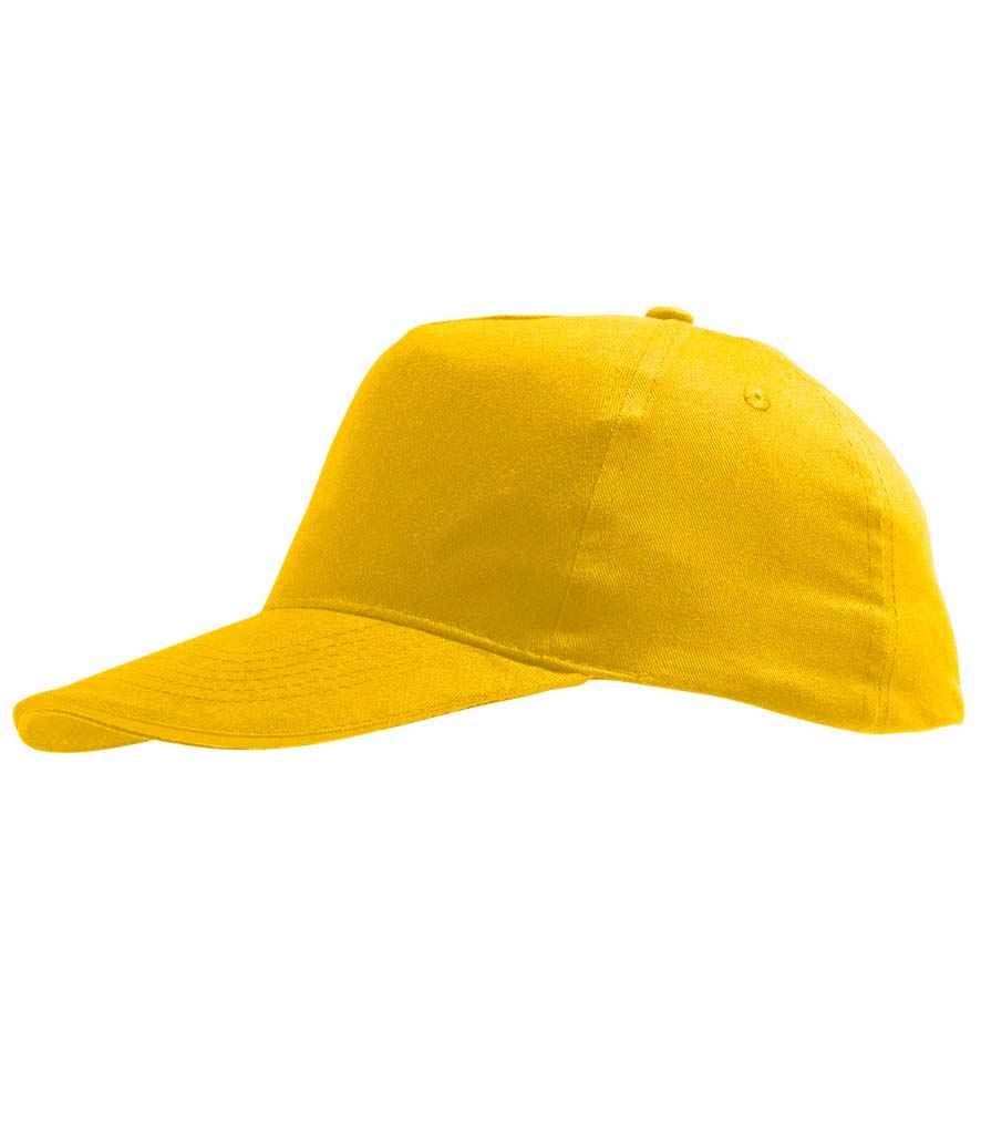 SOL'S Kids Sunny Cap in ONE Gold by SOL'S — Custom branded clothing by Print Press, featuring premium embroidery produced in our specialist print lab in the UK.