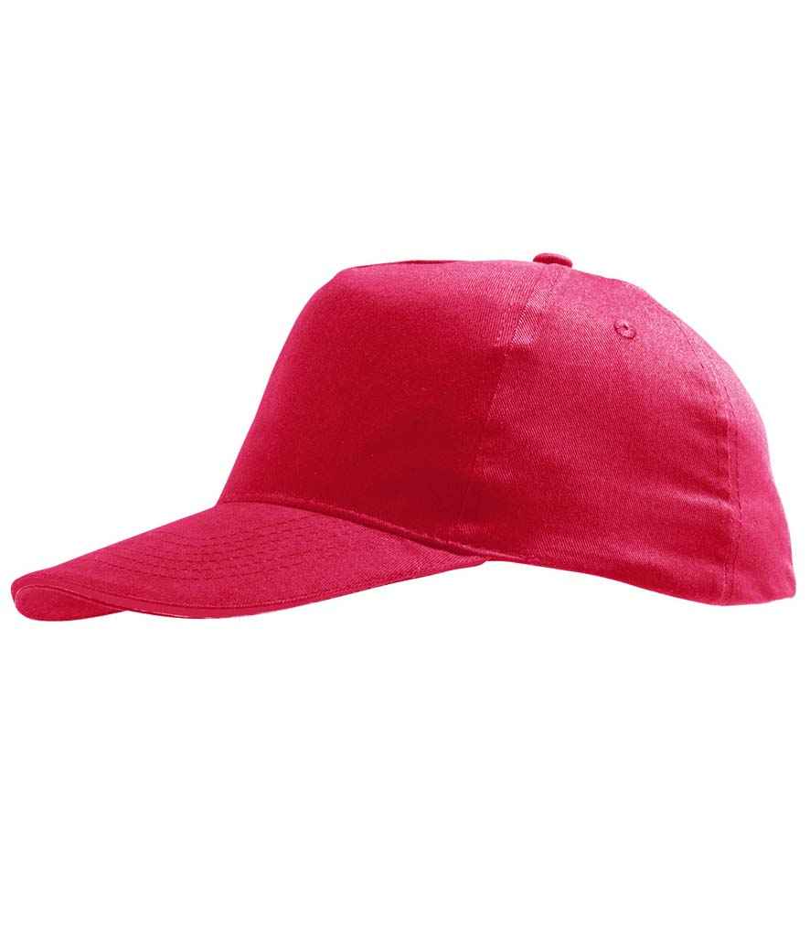 SOL'S Kids Sunny Cap in ONE Red by SOL'S — Custom branded clothing by Print Press, featuring premium embroidery produced in our specialist print lab in the UK.