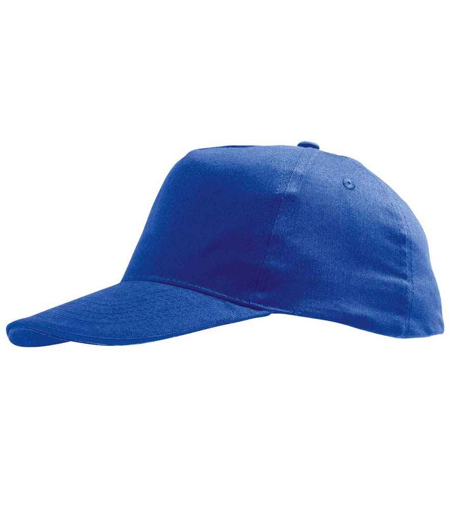 SOL'S Kids Sunny Cap in ONE Royal Blue by SOL'S — Custom branded clothing by Print Press, featuring premium embroidery produced in our specialist print lab in the UK.