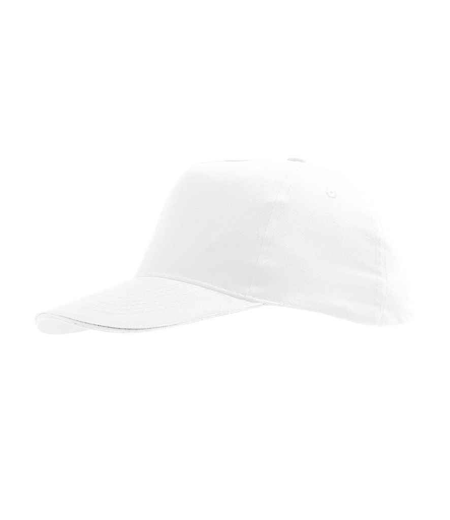 SOL'S Kids Sunny Cap in ONE White by SOL'S — Custom branded clothing by Print Press, featuring premium embroidery produced in our specialist print lab in the UK.