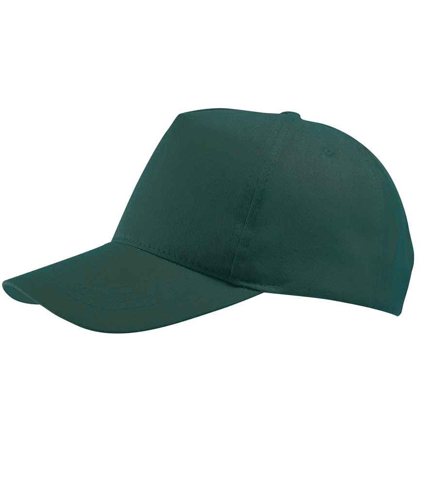 SOL'S Buzz Cap in ONE Forest Green by SOL'S — Custom branded clothing by Print Press, featuring premium embroidery produced in our specialist print lab in the UK.