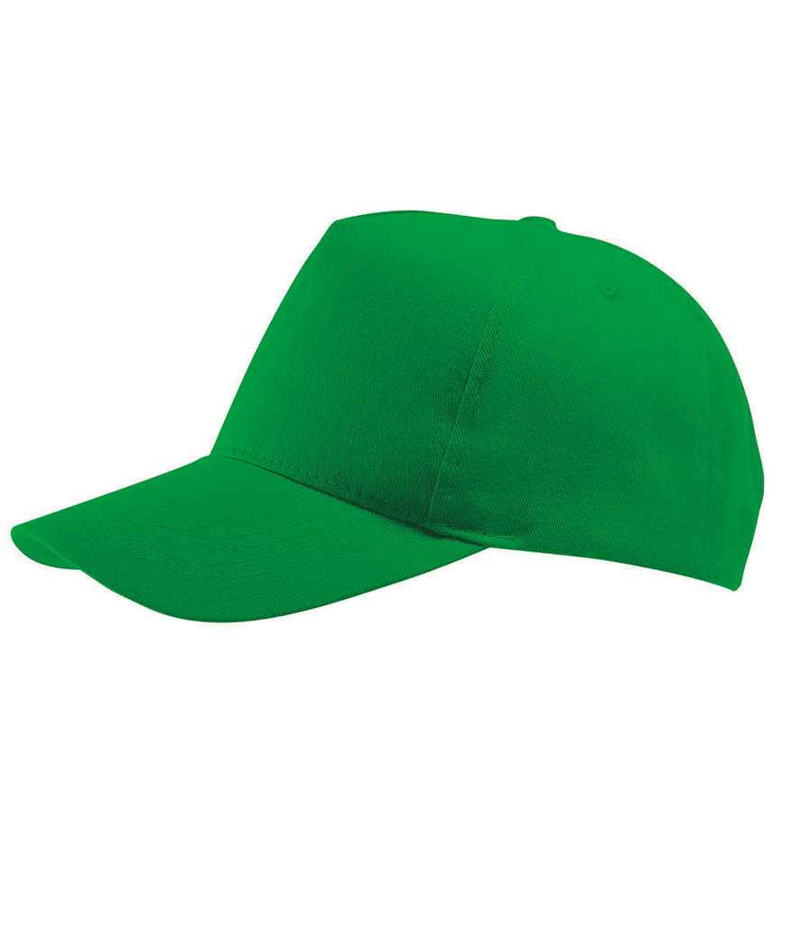 SOL'S Buzz Cap in ONE Kelly Green by SOL'S — Custom branded clothing by Print Press, featuring premium embroidery produced in our specialist print lab in the UK.