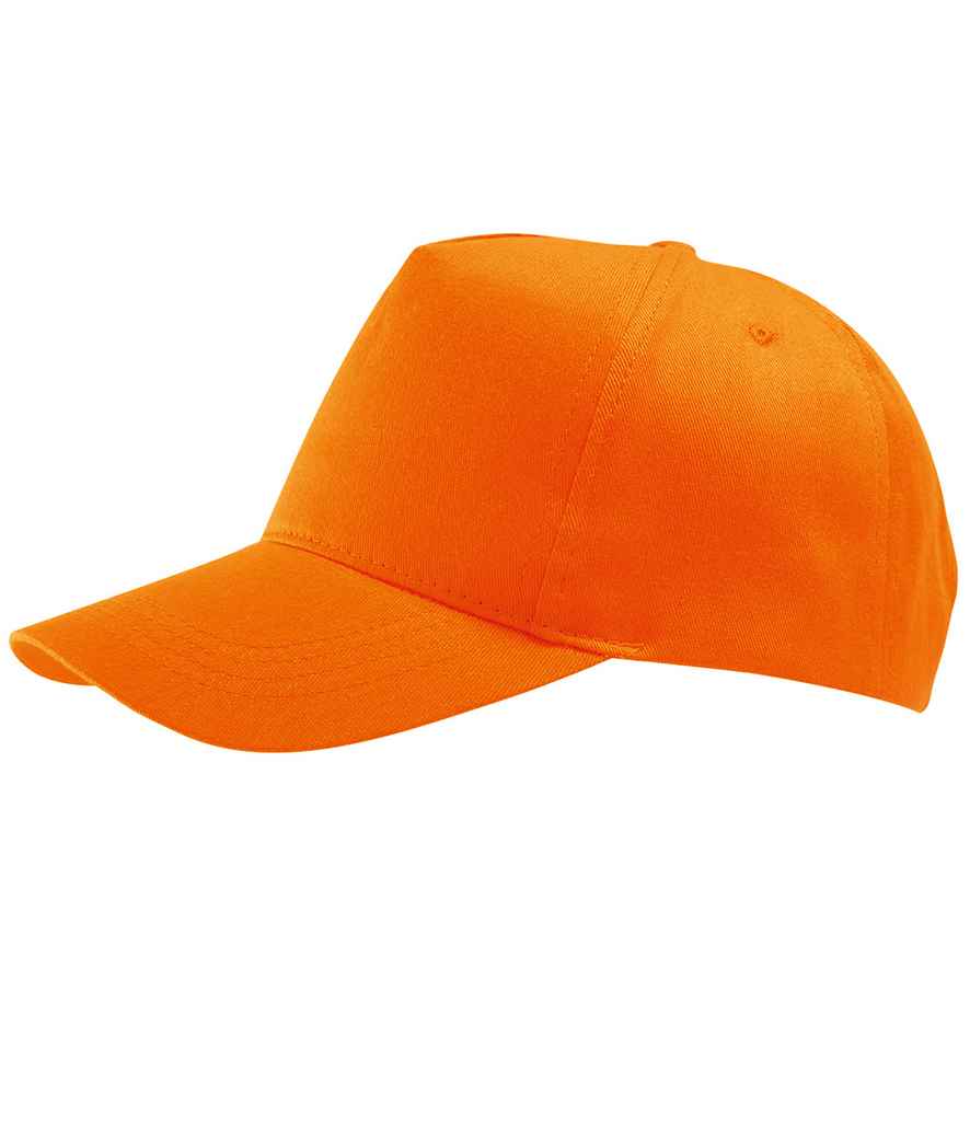 SOL'S Buzz Cap in ONE Orange by SOL'S — Custom branded clothing by Print Press, featuring premium embroidery produced in our specialist print lab in the UK.