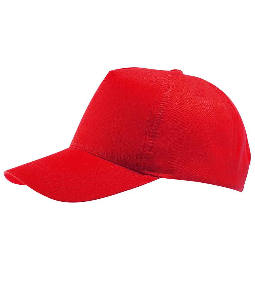 SOL'S Buzz Cap in ONE Red by SOL'S — Custom branded clothing by Print Press, featuring premium embroidery produced in our specialist print lab in the UK.
