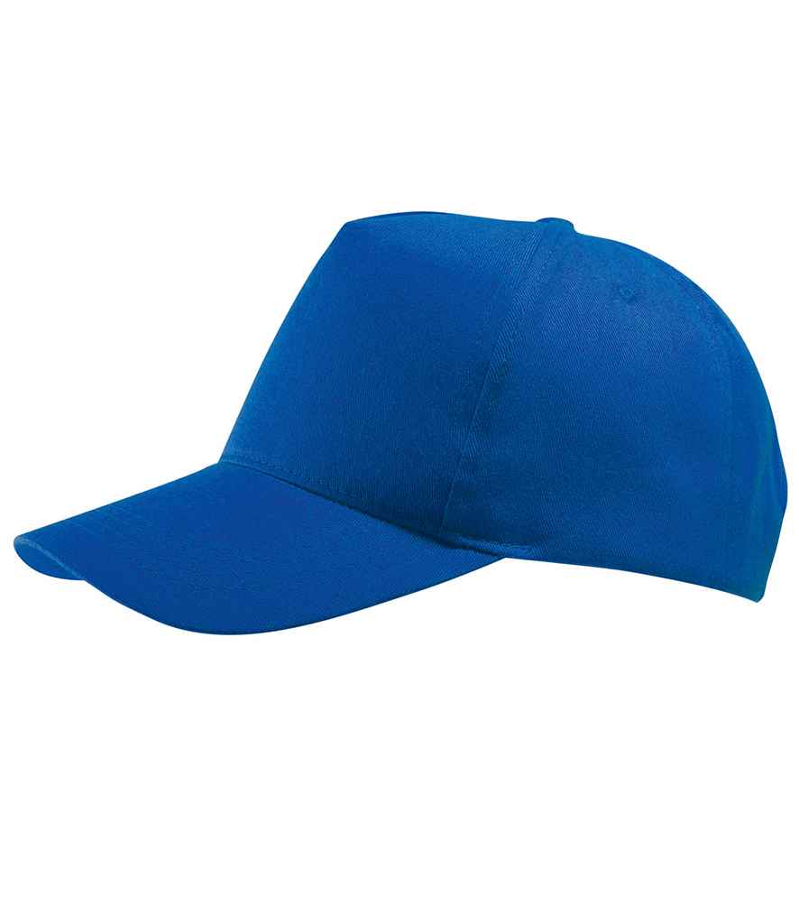 SOL'S Buzz Cap in ONE Royal Blue by SOL'S — Custom branded clothing by Print Press, featuring premium embroidery produced in our specialist print lab in the UK.