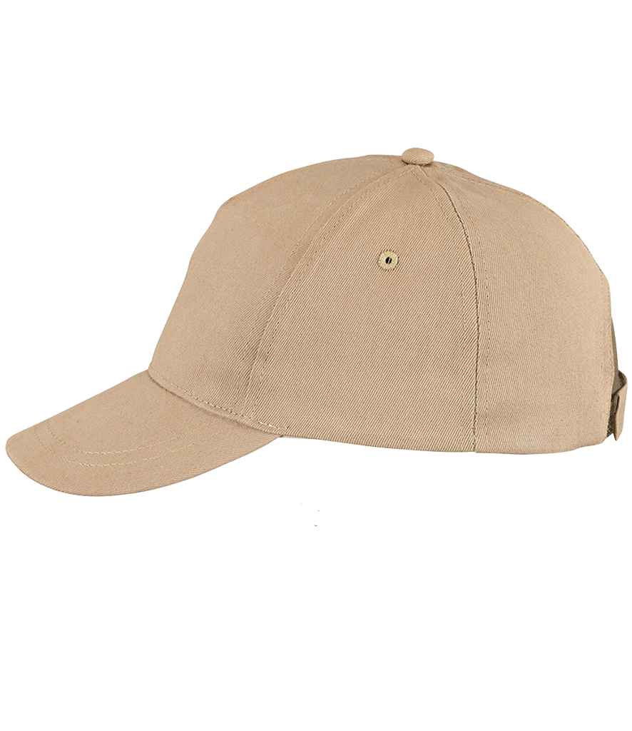 SOL'S Buzz Cap in ONE Sand by SOL'S — Custom branded clothing by Print Press, featuring premium embroidery produced in our specialist print lab in the UK.