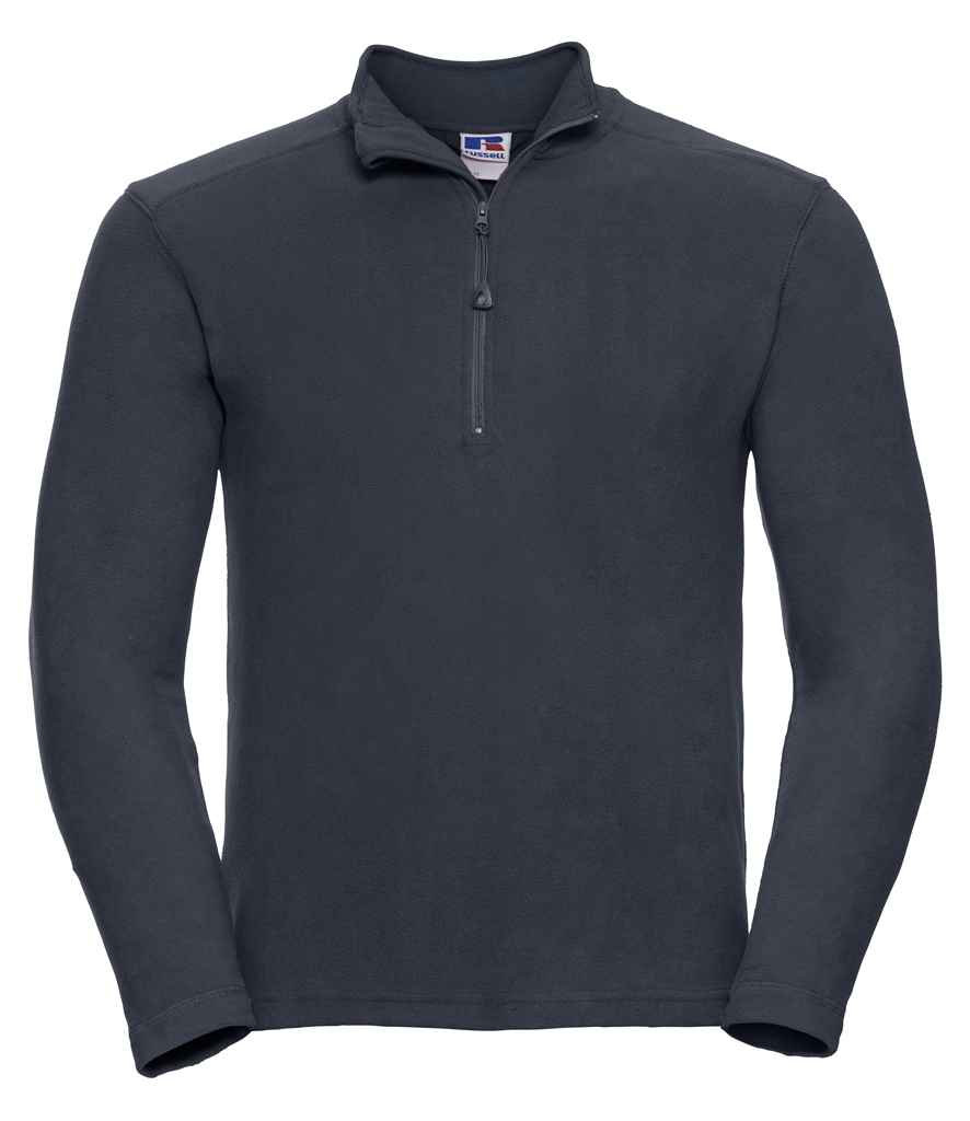 Russell Zip Neck Micro Fleece in by Russell — Custom branded clothing by Print Press, featuring premium embroidery produced in our specialist print lab in the UK.