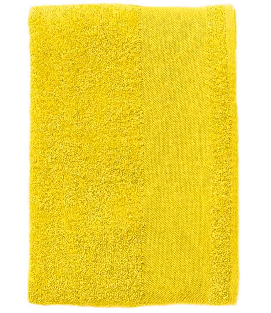 SOL'S Island 50 Hand Towel in ONE Lemon by SOL'S — Custom branded clothing by Print Press, featuring premium embroidery produced in our specialist print lab in the UK.