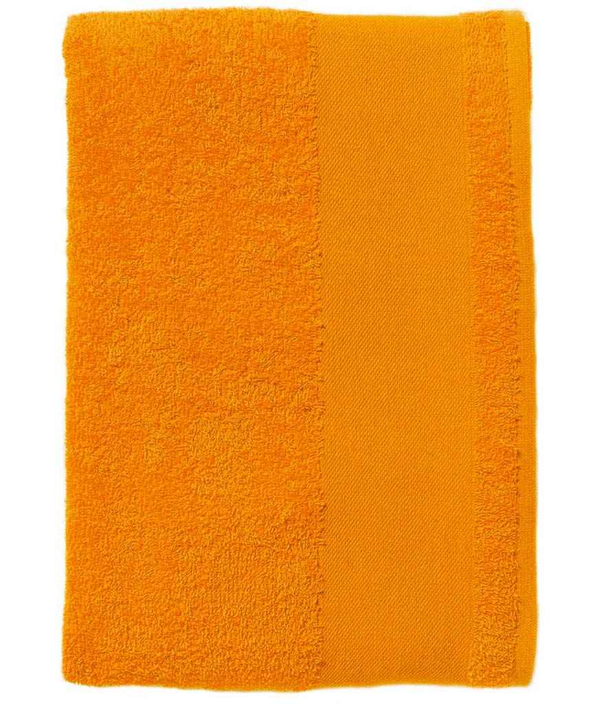 SOL'S Island 50 Hand Towel in ONE Orange by SOL'S — Custom branded clothing by Print Press, featuring premium embroidery produced in our specialist print lab in the UK.