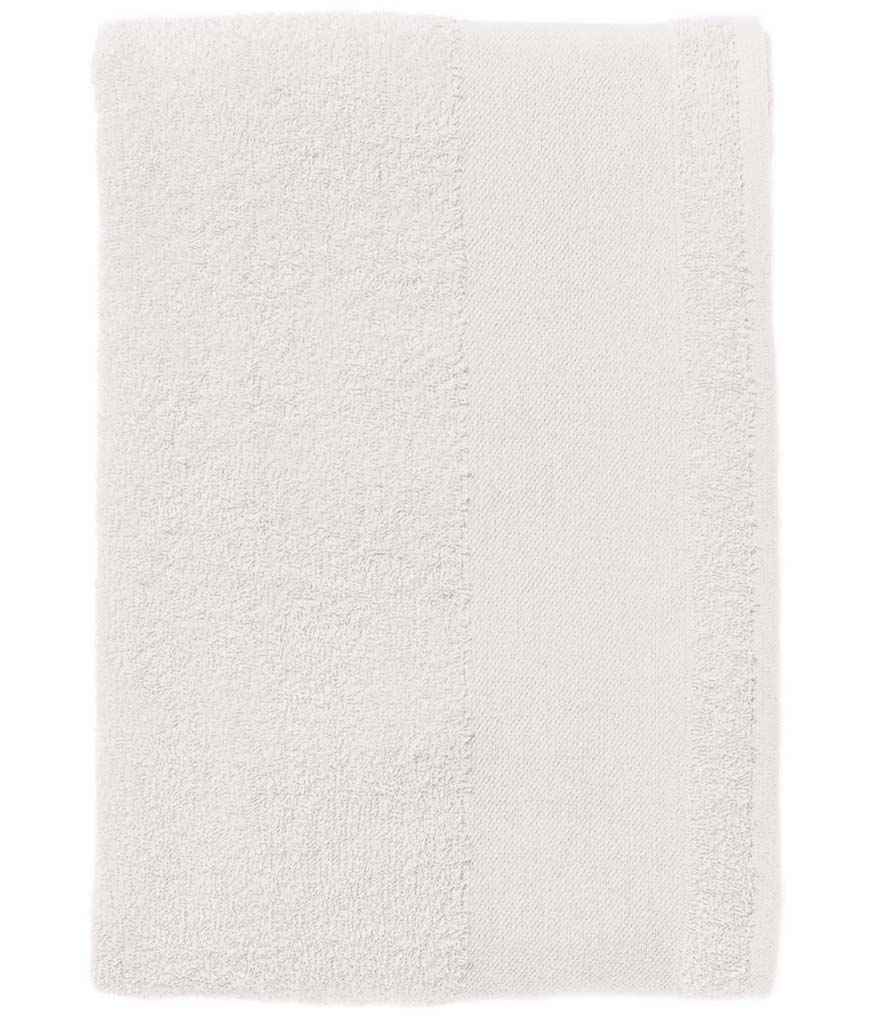 SOL'S Island 50 Hand Towel in ONE White by SOL'S — Custom branded clothing by Print Press, featuring premium embroidery produced in our specialist print lab in the UK.