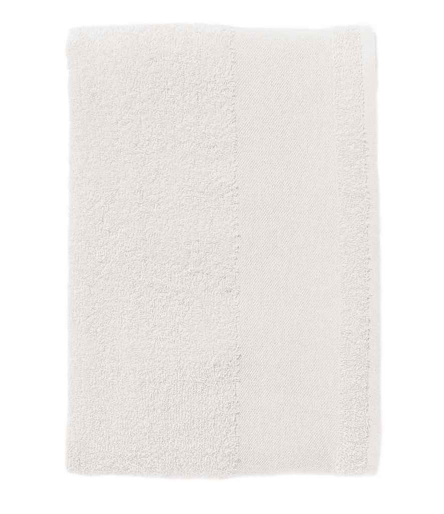 SOL'S Island 70 Bath Towel in ONE White by SOL'S — Custom branded clothing by Print Press, featuring premium embroidery produced in our specialist print lab in the UK.