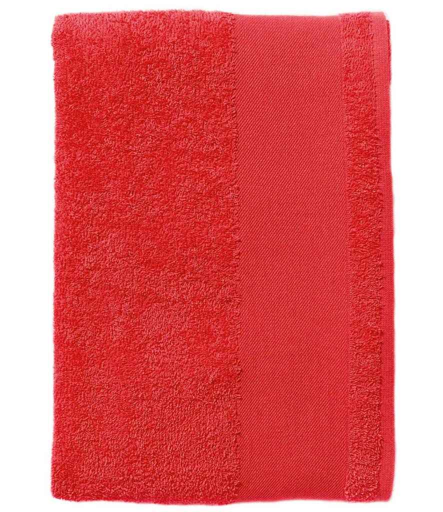 SOL'S Island 100 Bath Sheet in ONE Red by SOL'S — Custom branded clothing by Print Press, featuring premium embroidery produced in our specialist print lab in the UK.