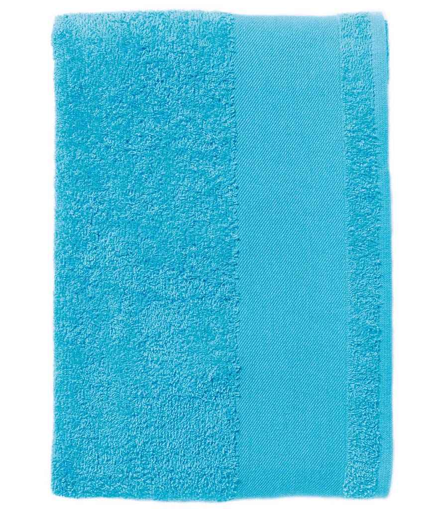 SOL'S Island 100 Bath Sheet in ONE Turquoise Blue by SOL'S — Custom branded clothing by Print Press, featuring premium embroidery produced in our specialist print lab in the UK.