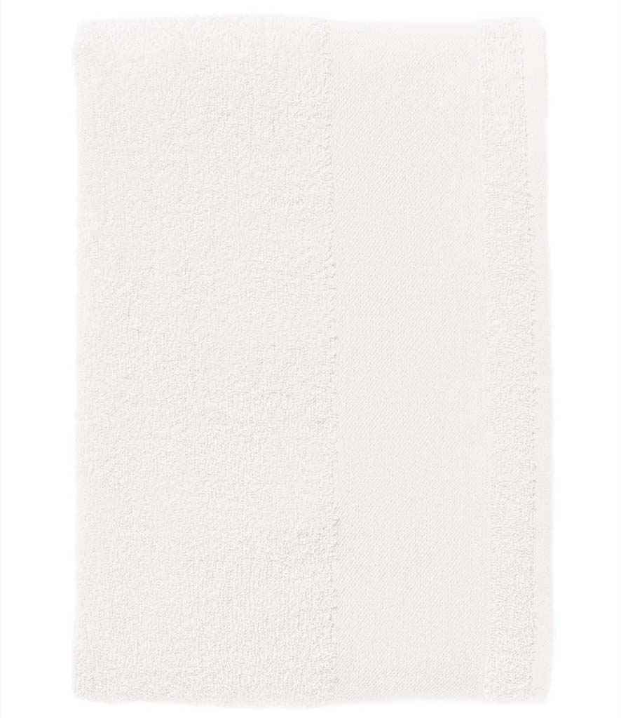 SOL'S Island 100 Bath Sheet in ONE White by SOL'S — Custom branded clothing by Print Press, featuring premium embroidery produced in our specialist print lab in the UK.