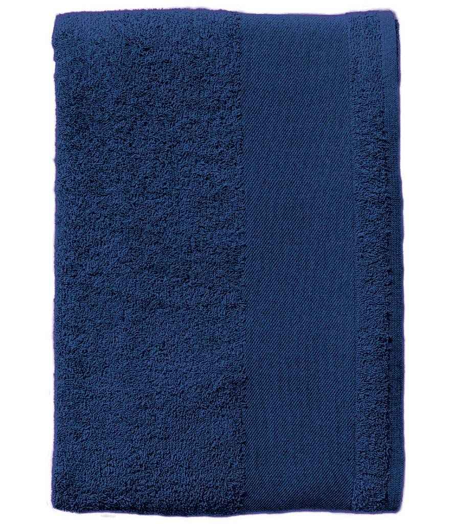 SOL'S Island 30 Guest Towel in ONE French Navy by SOL'S — Custom branded clothing by Print Press, featuring premium embroidery produced in our specialist print lab in the UK.