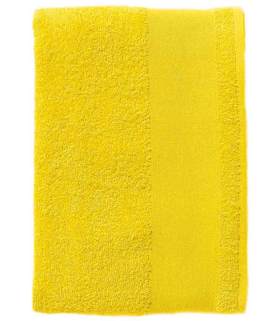 SOL'S Island 30 Guest Towel in ONE Lemon by SOL'S — Custom branded clothing by Print Press, featuring premium embroidery produced in our specialist print lab in the UK.