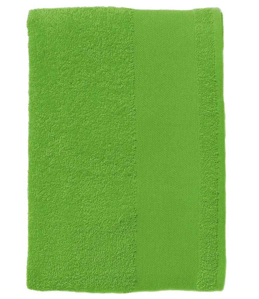 SOL'S Island 30 Guest Towel in ONE Lime Green by SOL'S — Custom branded clothing by Print Press, featuring premium embroidery produced in our specialist print lab in the UK.