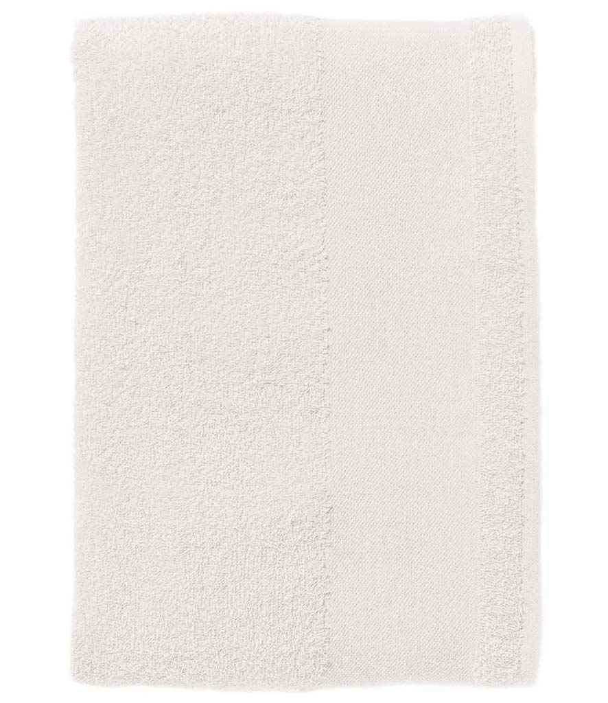 SOL'S Island 30 Guest Towel in ONE White by SOL'S — Custom branded clothing by Print Press, featuring premium embroidery produced in our specialist print lab in the UK.