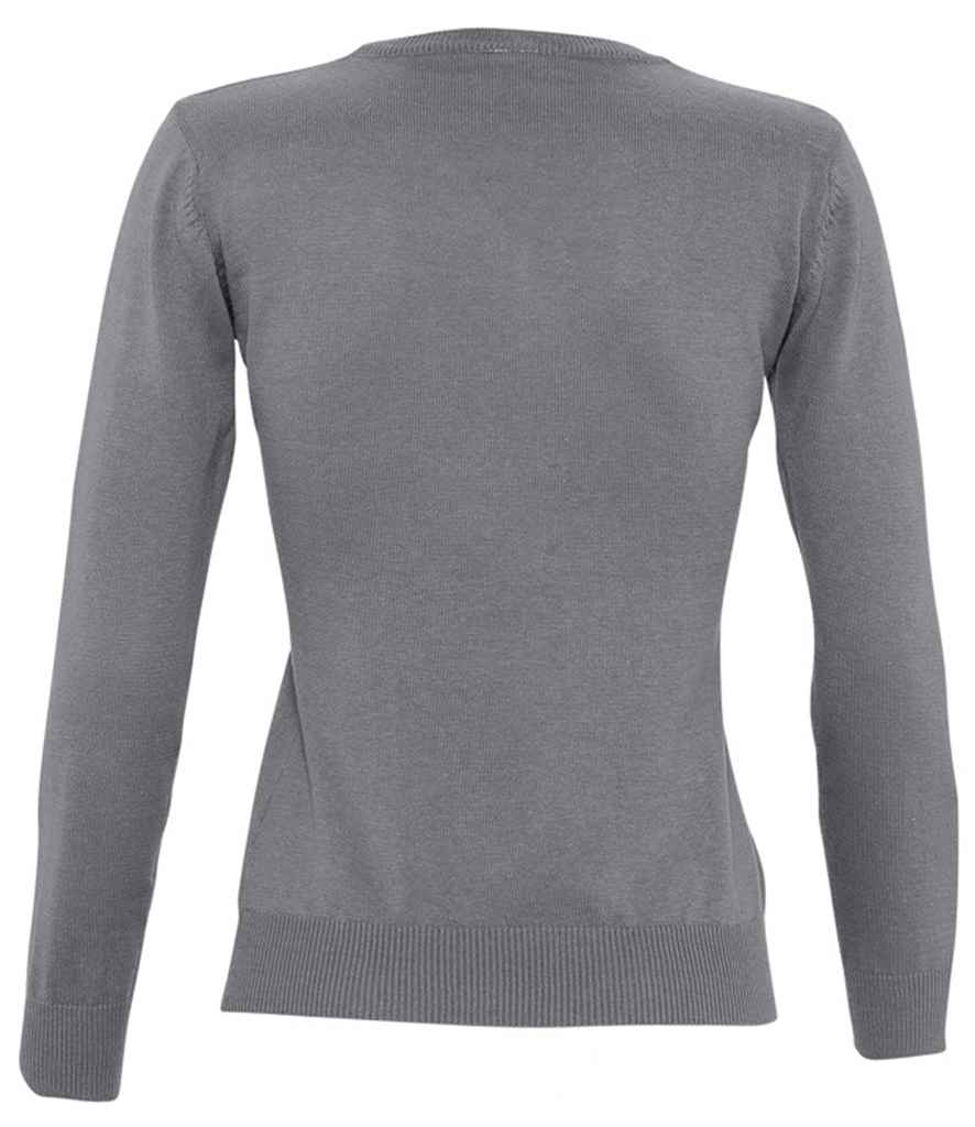 SOL'S Ladies Galaxy Cotton Acrylic V Neck Sweater in by SOL'S — Custom branded clothing by Print Press, featuring premium embroidery produced in our specialist print lab in the UK.