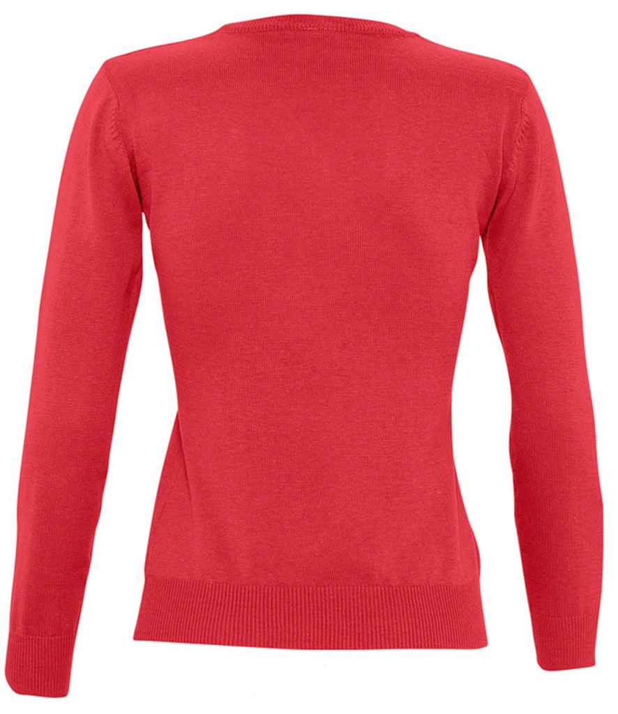 SOL'S Ladies Galaxy Cotton Acrylic V Neck Sweater in by SOL'S — Custom branded clothing by Print Press, featuring premium embroidery produced in our specialist print lab in the UK.