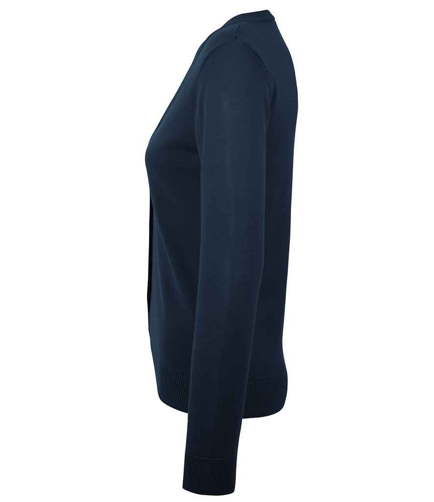 SOL'S Ladies Golden Cotton Acrylic V Neck Cardigan in by SOL'S — Custom branded clothing by Print Press, featuring premium embroidery produced in our specialist print lab in the UK.