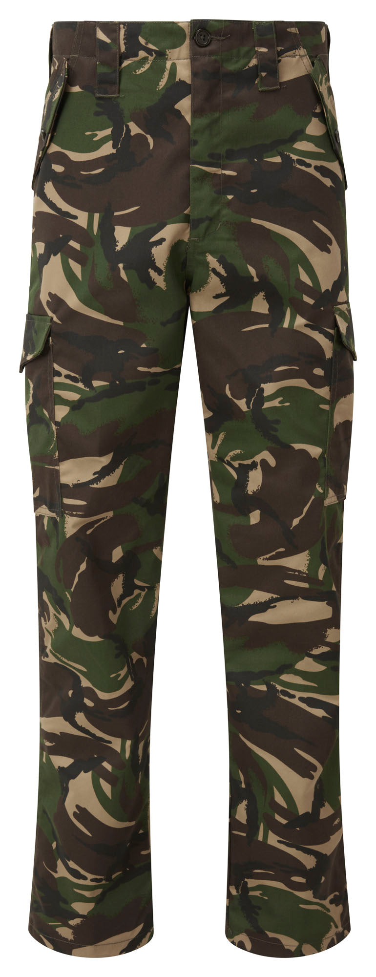 Fort Camouflage Combat Trouser in WOODLAND by FORT — Custom branded clothing by Print Press, featuring premium embroidery produced in our specialist print lab in the UK.