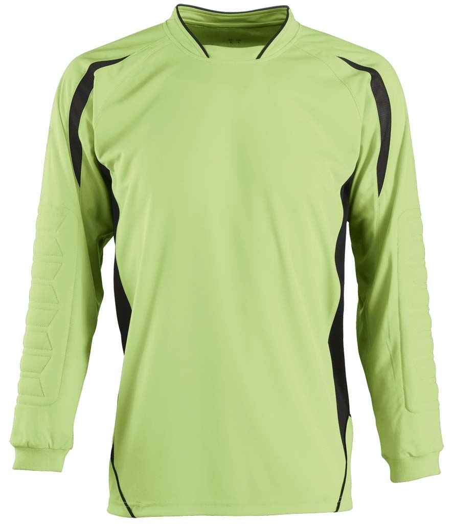SOL'S Kids Azteca Goalkeeper Shirt in Apple Green Black by SOL'S — Custom branded clothing by Print Press, featuring premium embroidery produced in our specialist print lab in the UK.