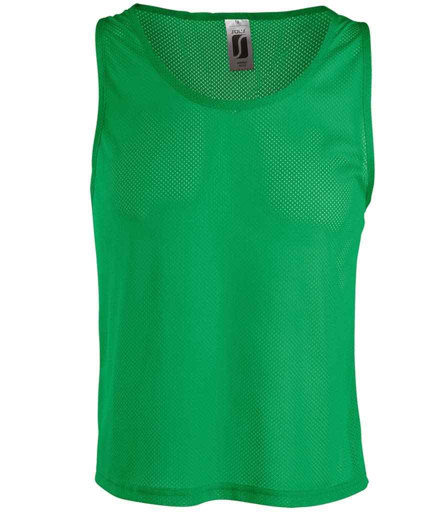 SOL'S Anfield Bib in Bright Green by SOL'S — Custom branded clothing by Print Press, featuring premium embroidery produced in our specialist print lab in the UK.