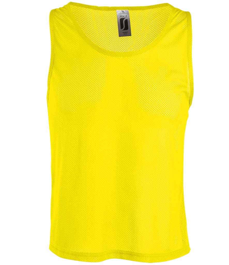 SOL'S Anfield Bib in Lemon by SOL'S — Custom branded clothing by Print Press, featuring premium embroidery produced in our specialist print lab in the UK.